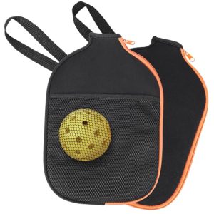 2-Piece Pickleball Paddle Cover with Carrying Strap | Durable & Stylish Bag with Mesh Pockets | Universal Fit Racket Sleeve | No Logo