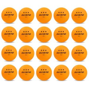 20-Pack 3-Star Ping Pong Balls for Competition and Recreation