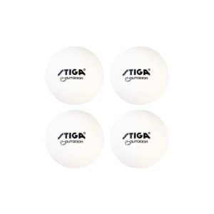Stiga 4 Pack Outdoor Ping Pong Balls for Minimizing Wind Resistance Enthusiasts Playing in Various Weather Conditions Hi