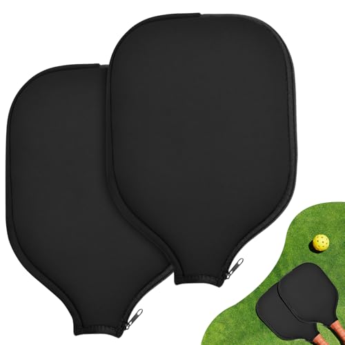 Pickleball Paddle Covers - Durable Neoprene Storage Bag for 8.6 x 1|2 Inches Rackets (Black)
Pickleball Paddle Covers -