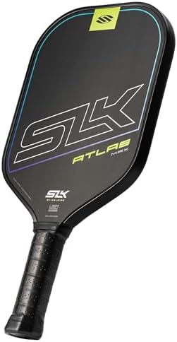 SLK Omega & Atlas Pickleball Paddles | Dual Carbon & Raw Carbon Fiber Face | Powerful Spin & Control for Pickleball Enth