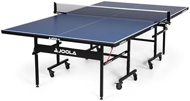 JOOLA Professional Indoor Ping Pong Table with Quick Clamp Net for Quick Assembly and Single Player Mode - Tournament Q