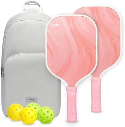 USAPA Approved Graphite/Fiberglass Pickleball Racket Set for Men and Women Beginners