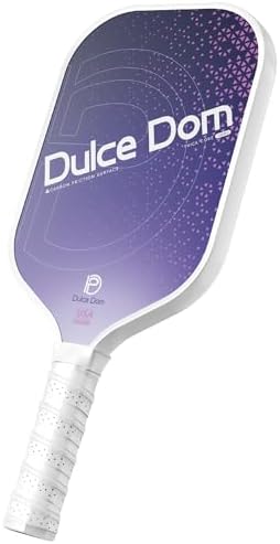 Dulce Dom Pickleball Paddles Set of 4 - USAPA Approved, Fiberglass/Carbon Fiber Pickleball Rackets, Perfect for Beginner