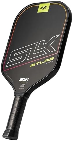 SLK Omega & Atlas Pickleball Paddles | Dual Carbon & Raw Carbon Fiber Face | Powerful Spin & Control for Pickleball Enth