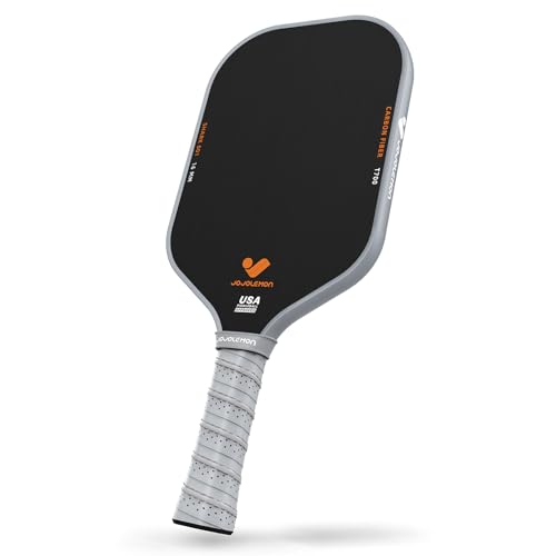 Carbon Fiber Pickleball Paddle with 16mm Shark Power Core for Ultimate Spin & ConsistencyPicklersDesigned for Serious Pl