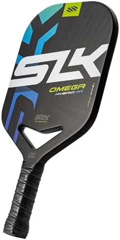 SLK Omega & Atlas Pickleball Paddles | Dual Carbon & Raw Carbon Fiber Face | Powerful Spin & Control for Pickleball Enth