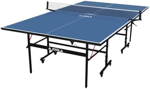 JOOLA Professional Indoor Ping Pong Table with Quick Clamp Net for Quick Assembly and Single Player Mode - Tournament Q