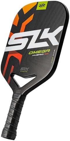 SLK Omega & Atlas Pickleball Paddles | Dual Carbon & Raw Carbon Fiber Face | Powerful Spin & Control for Pickleball Enth