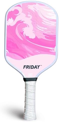 Friday Pickleball Paddle - Durable Carbon Fiber, USA Pickleball Approved, Gritty Surface for Spin