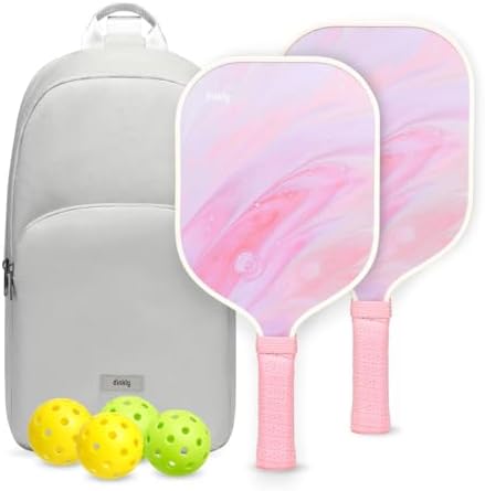 USAPA Approved Graphite/Fiberglass Pickleball Racket Set for Men and Women Beginners