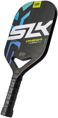 SLK Omega & Atlas Pickleball Paddles | Dual Carbon & Raw Carbon Fiber Face | Powerful Spin & Control for Pickleball Enth