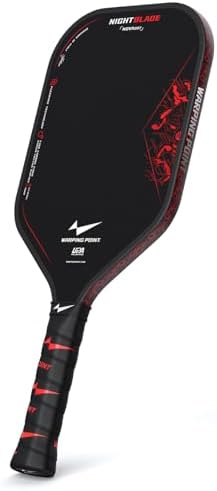 Nightblade Raw Carbon Fiber Pickleball Paddle, UPA-A & USAPA Approved, Endura Friction Surface, Two Handed Backhand, Enh