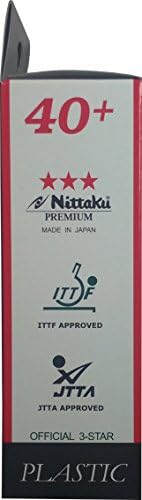 Nittaku 3-Star Premium 40+ Table Tennis Balls - High Quality Table Tennis Balls for Beginners and Experts | Best for Tou