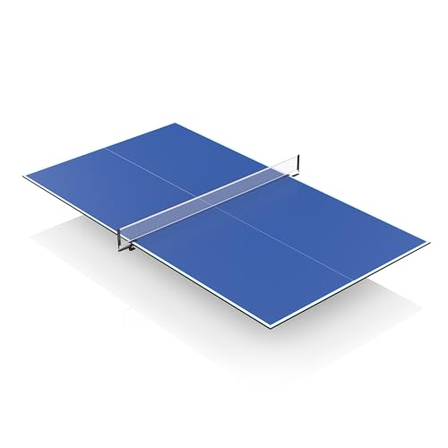 8X4 FT Ping Pong Table Top for Billiard and Pool Tables - Indoor Conversion Top with Net & Premium Foam Padding - Ideal