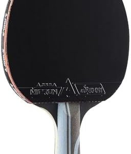 JOOLA Infinity Edge Carbon Pro Tournament Performance Ping Pong Paddle - Advanced Training Black Rubber Table Tennis Ra