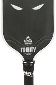 Paddle Trinity 14mm - Carbon Fiber - Lightweight Pickleball Racket with C4 Polypropylene Core - Max Grit and Spin Elonga
