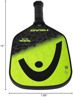 Radical Elite Pickleball Paddle Fast Response 17oz All Skill Levels Competitive Matches LightweightDurabilityComfortabil