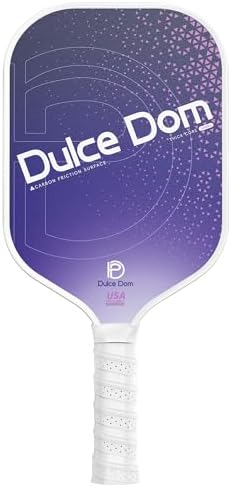 Dulce Dom Pickleball Paddles Set of 4 - USAPA Approved, Fiberglass/Carbon Fiber Pickleball Rackets, Perfect for Beginner