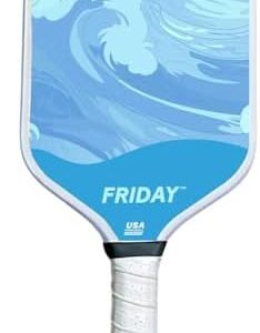 Friday Pickleball Paddle - Durable Carbon Fiber, USA Pickleball Approved, Gritty Surface for Spin