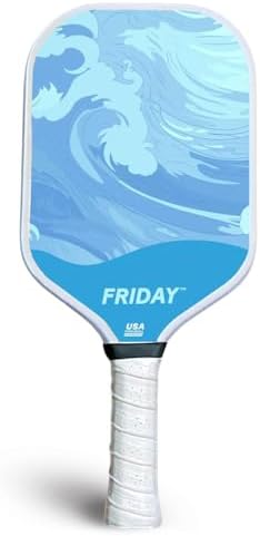 Friday Pickleball Paddle - Durable Carbon Fiber, USA Pickleball Approved, Gritty Surface for Spin