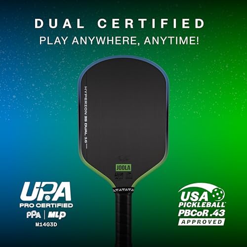 JOOLA 3S Pickleball Paddles – Raw Carbon Fiber Surface – UPA-A Certified – Elongated, Wide Body & Aero Curve Designs – B