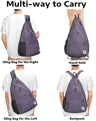 A11N Sports Pickleball Bag - Reversible Crossbody Sling Bag/Backpack for All-Season Fitness Activities