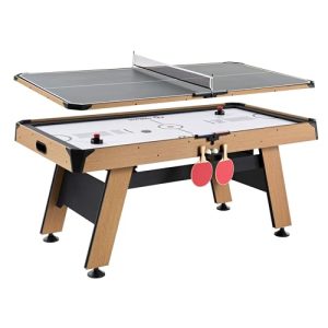 Rally and Roar 72 Inch Air Hockey Table for Kids and Adults with LED Scorer and Table Tennis Top
| Rally and Roar Large