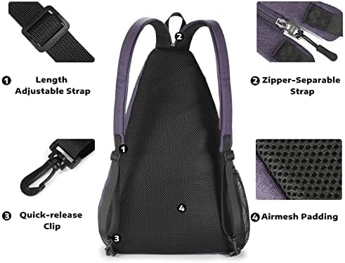 A11N Sports Pickleball Bag - Reversible Crossbody Sling Bag/Backpack for All-Season Fitness Activities