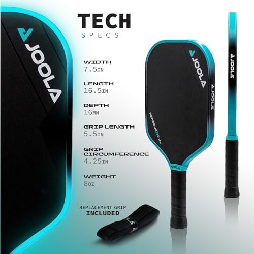 JOOLA 3S Pickleball Paddles - Raw Carbon Fiber Surface - Elite Performance for Serious Players - UPA-A Certified | JOOL