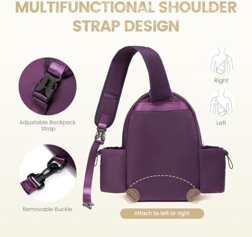 Sucipi Lightweight Pickleball Bags for Women Stylish Quilted Pickleball Paddle Sling Bag Backpack Sucipi Women Lightweig