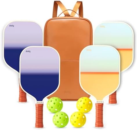 USAPA Approved Graphite/Fiberglass Pickleball Racket Set for Men and Women Beginners