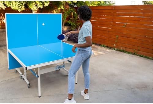 Stiga XTR Professional Outdoor Table Tennis Table - All Weather Aluminum Waterproof - Outdoor & Indoor - Easy Assembly -