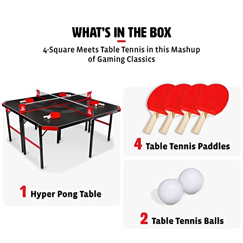 EastPoint Sports Hyper Pong 4-Way Table Tennis - Family Entertainment - Image 2