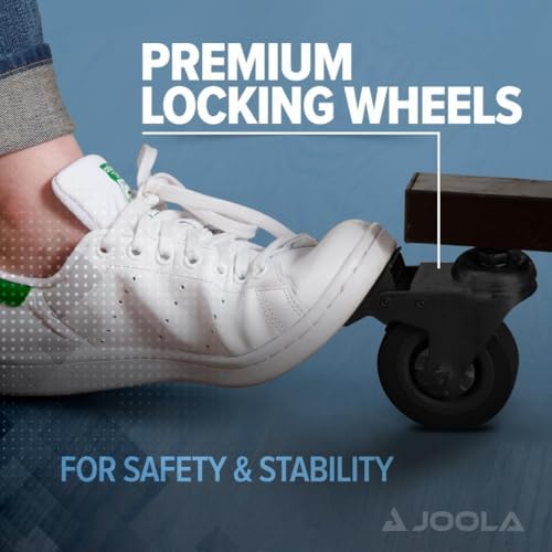 JOOLA Professional Indoor Ping Pong Table with Quick Clamp Net for Quick Assembly and Single Player Mode - Tournament Q