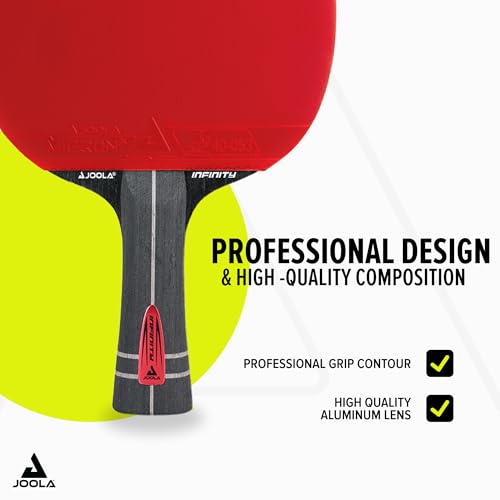 JOOLA Infinity ITTF Approved Carbon Table Tennis Bat for Advanced Players - High-Tech Fibre, 7-Layer Blade, Best Selling - Image 4
