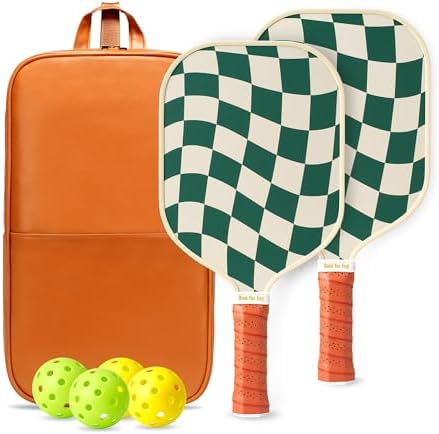 USAPA Approved Graphite/Fiberglass Pickleball Racket Set for Men and Women Beginners