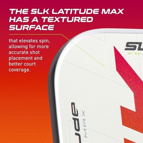 SLK Latitude & Nexus Pickleball Paddles for Serious Players | Graphite Face with SpinFlex Surface | Rev-Core+ / SX4 Poly