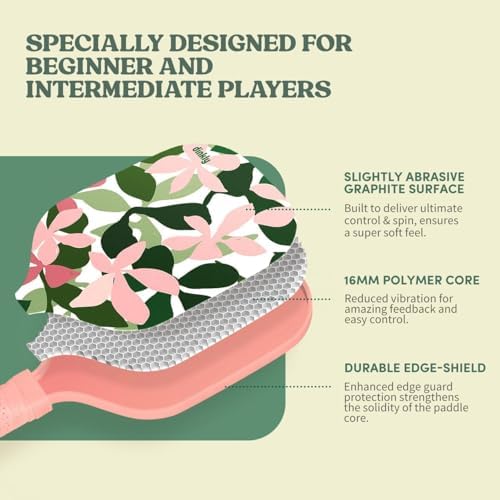 USAPA Approved Graphite/Fiberglass Pickleball Racket Set for Men and Women Beginners