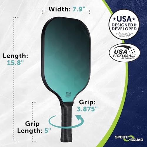 Pickleball Paddles Set of 2 and Single - Lightweight, Durable & High-Performance Playability - USA Team-Developed Racket