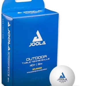 JOOLA Regulation Size Ping Pong Balls - 6 Pack for Training and Recreation - Indoor and Outdoor Compatible - White JOO