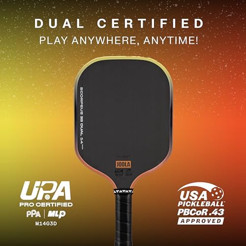 JOOLA 3S Pickleball Paddles - Raw Carbon Fiber Surface - Ben Johns Shapes - Elongated, Wide Body & Aero Curve Designs -