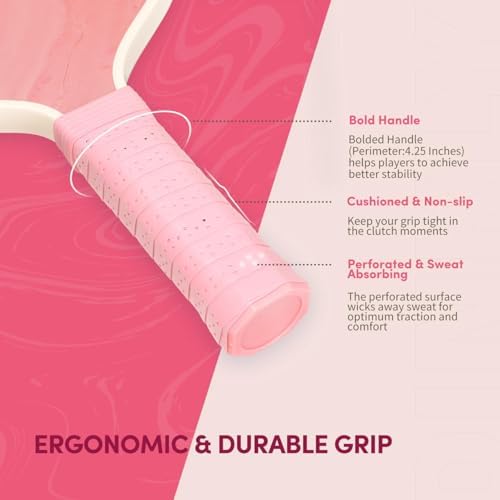 USAPA Approved Graphite/Fiberglass Pickleball Racket Set for Men and Women Beginners