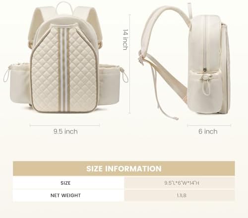 Sucipi Lightweight Pickleball Bags for Women Stylish Quilted Pickleball Paddle Sling Bag Backpack Sucipi Women Lightweig