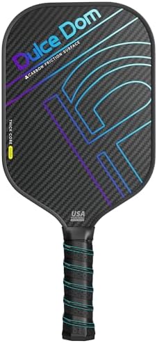 Dulce Dom Pickleball Paddles Set of 4 - USAPA Approved, Fiberglass/Carbon Fiber Pickleball Rackets, Perfect for Beginner