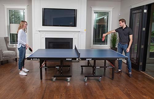 JOOLA Professional Indoor Ping Pong Table with Quick Clamp Net for Quick Assembly and Single Player Mode - Tournament Q