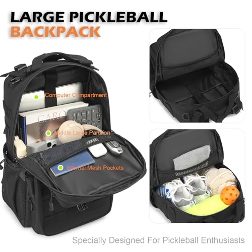 Tactical Pickleball Paddle Bag for Men and Women - Adjustable Shoulder Strap & Molle System Design
| Men's & Women's Pi - Image 4