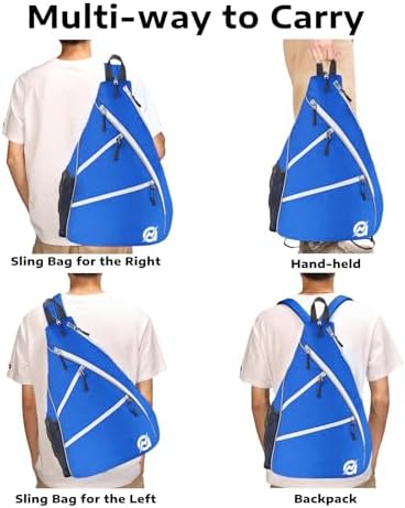 A11N Sports Pickleball Bag - Reversible Crossbody Sling Bag/Backpack for All-Season Fitness Activities