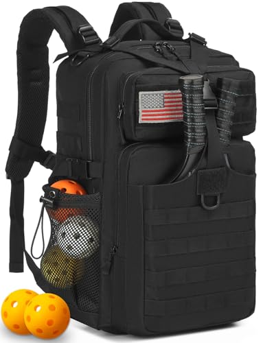 Tactical Pickleball Paddle Bag for Men and Women - Adjustable Shoulder Strap & Molle System Design
| Men's & Women's Pi