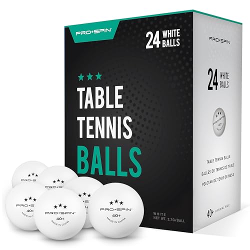 PRO SPIN Ping Pong Balls - High-Performance 40+ ABS Professional Quality | Ultimate Durability for Indoor & Outdoor Use